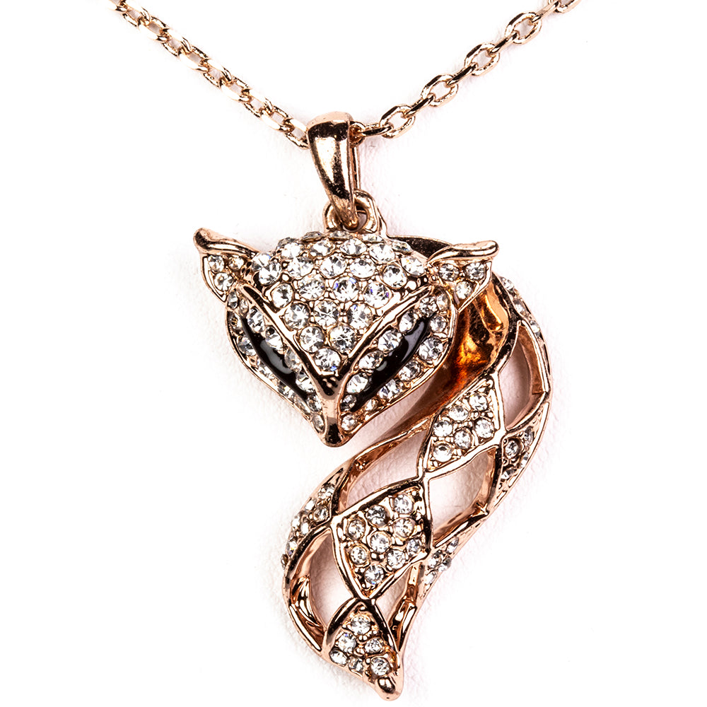 Pozlacená Slitinová Sada s Bílým Emporia® Křišťálem ( Náhrdelník+Náušnice )