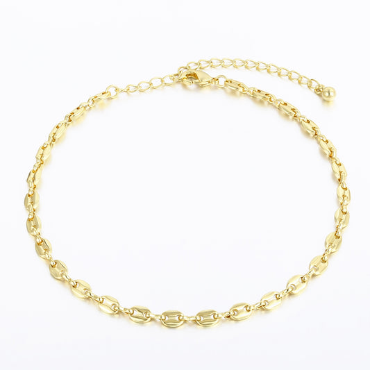 Pozlacená slitina - Náramek  přibližná hmotnost: 10 gramů