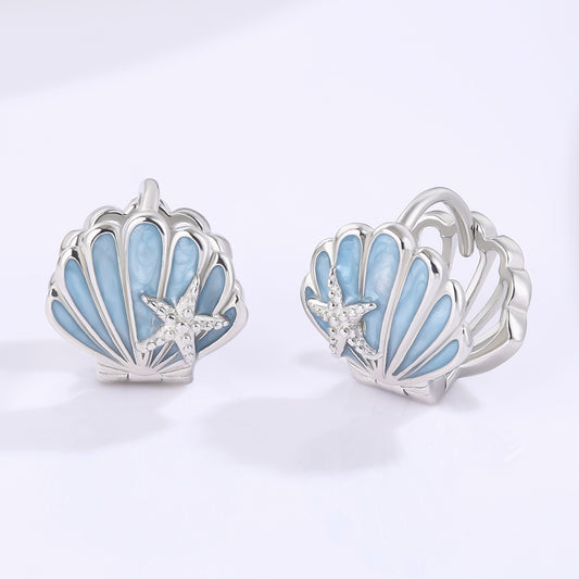 Pozlacená slitina Náušnice s Modrým Emporia® Křišťálem přibližná hmotnost: 10 gramů