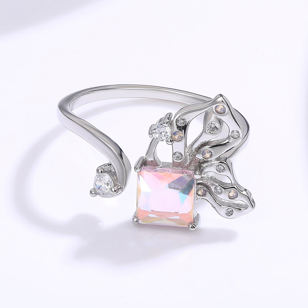 Pozlacená slitina - Prsten s Růžovým Emporia® Křišťálem přibližná hmotnost: 10 gramů 1 