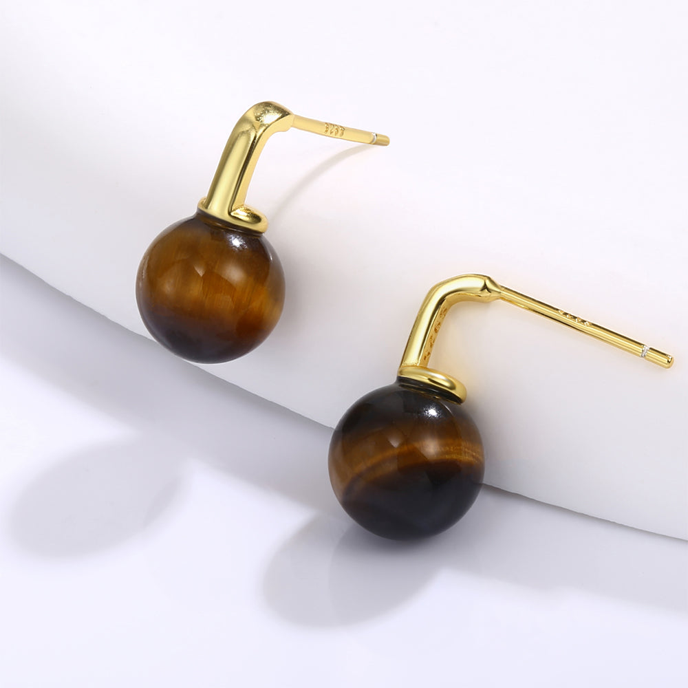 Pozlacená slitina - Náušnice s Hnědým Emporia® Křišťálem přibližná hmotnost: 10 gramů 1 