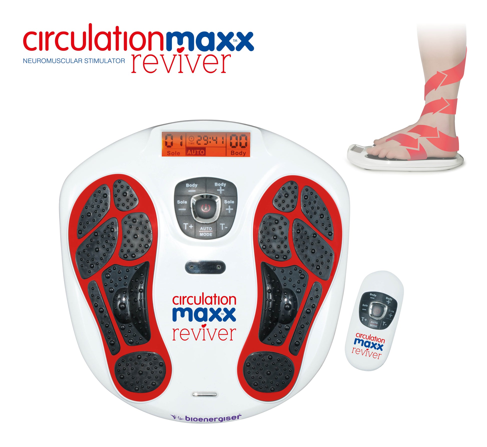 Elektrický stimulátor nohou a těla Circulation Maxx Reviver 2 