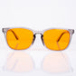 EMPORIA bluelight blocking glasses, orange lens, transparent frame