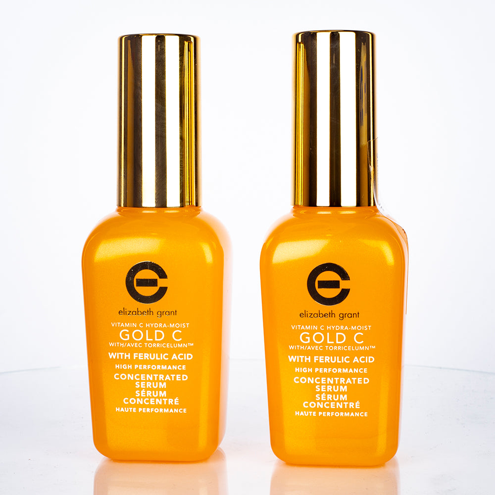 Elizabeth Grant Hydratační Omlazující Sérum s Vitamínem C a Zlatem – 1+1 ZDARMA (2 × 45 ml) 1 
