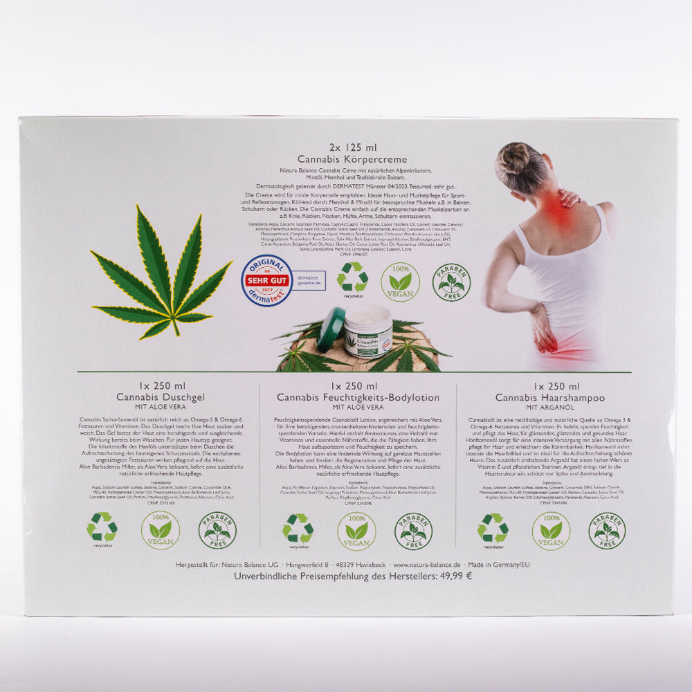 Kosmetická sada Natura Balance Cannabis – 5 kusů 2 
