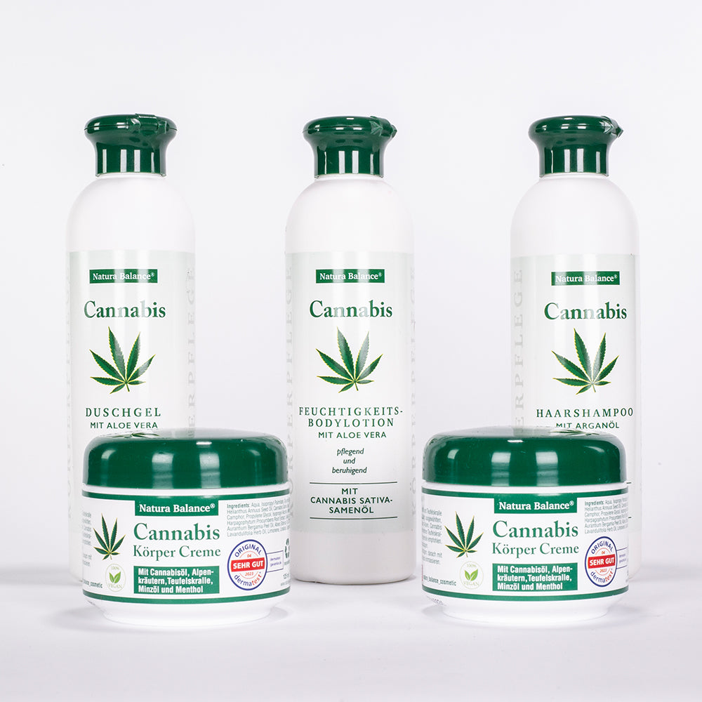 Kosmetická sada Natura Balance Cannabis – 5 kusů