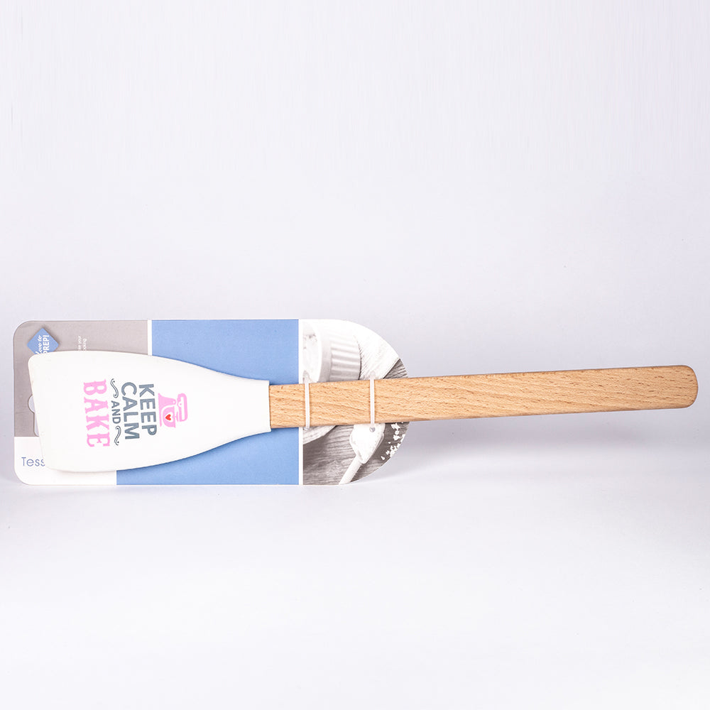 "Keep Calm and Bake" Dřevěná rukojeť špachtle 3 
