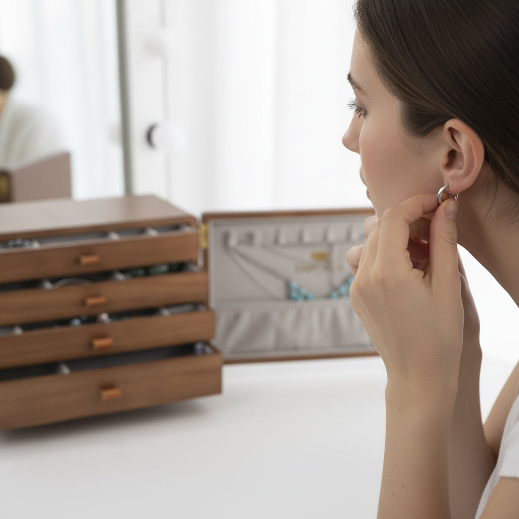 Mini truhla na šperky Emporia s více zásuvkami