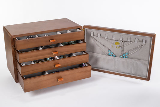 Mini truhla na šperky Emporia s více zásuvkami