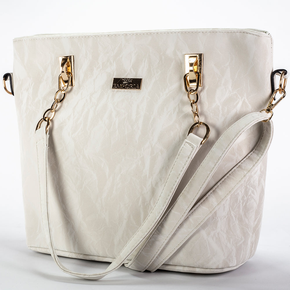 Jarní kolekce Emporia 2025 – „Měsíc slonoviny“, 6dílná sada tašek; bílý