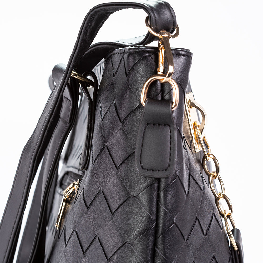 Jarní kolekce Emporia 2025 – „Onyxové zatmění“, 6dílná sada tašek; černý 15 