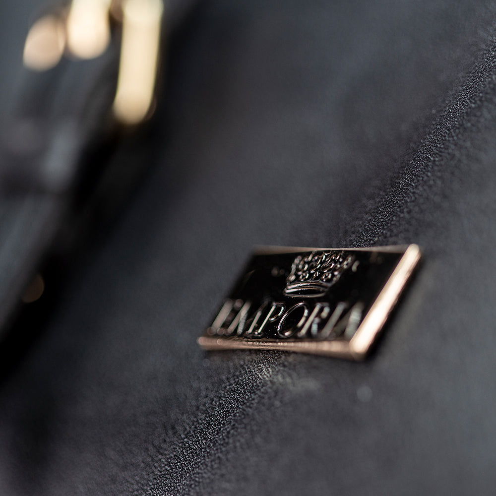 Jarní kolekce Emporia 2025 – „Tmavý samet“, 3dílná sada tašek; černý