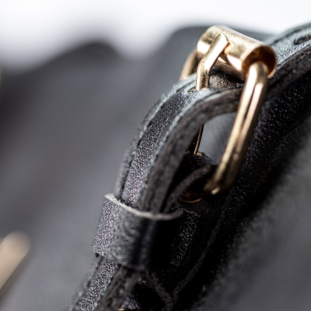 Jarní kolekce Emporia 2025 – „Tmavý samet“, 3dílná sada tašek; černý 16 