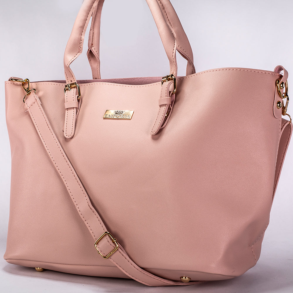 Jarní kolekce Emporia 2025 - "Třešňový květ", 3dílná sada tašek; růžový