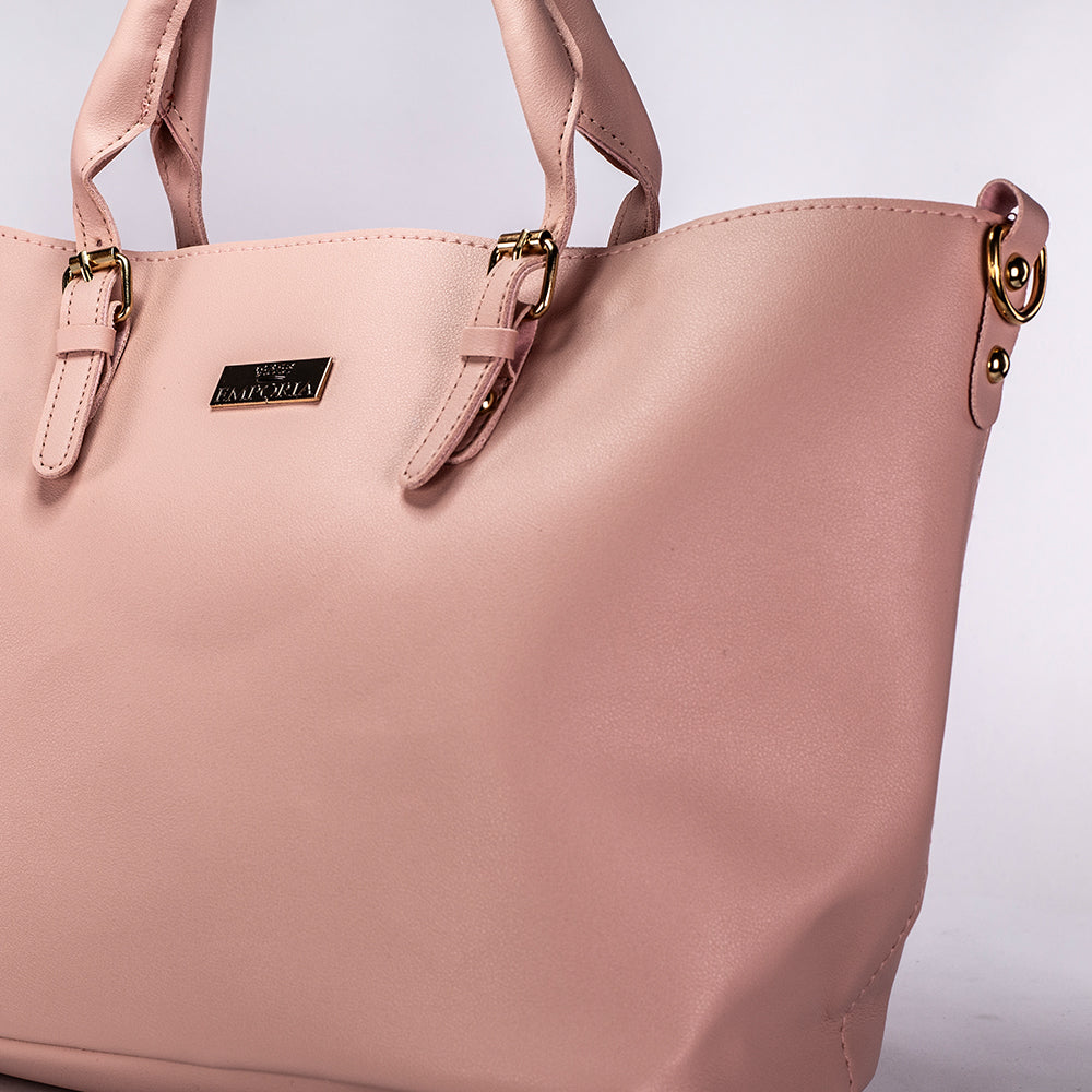 Jarní kolekce Emporia 2025 - "Třešňový květ", 3dílná sada tašek; růžový 9 