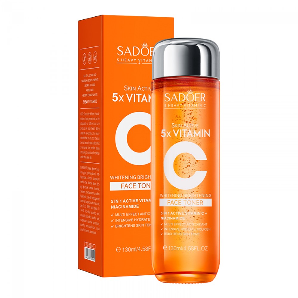 SADOER 5 Heavy Vitamin C Whitening Brightening Face Toner 130ml