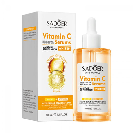 SADOER hydratační pleťové sérum s vitaminem C pro rozjasnění a sjednocení tónu pleti