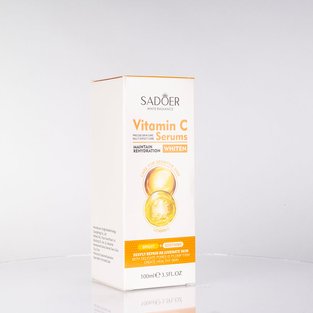 SADOER hydratační pleťové sérum s vitaminem C pro rozjasnění a sjednocení tónu pleti 3 