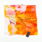 Noční lotus, šála, 85 x 180 cm, Oranžová, 100% veganské hedvábí