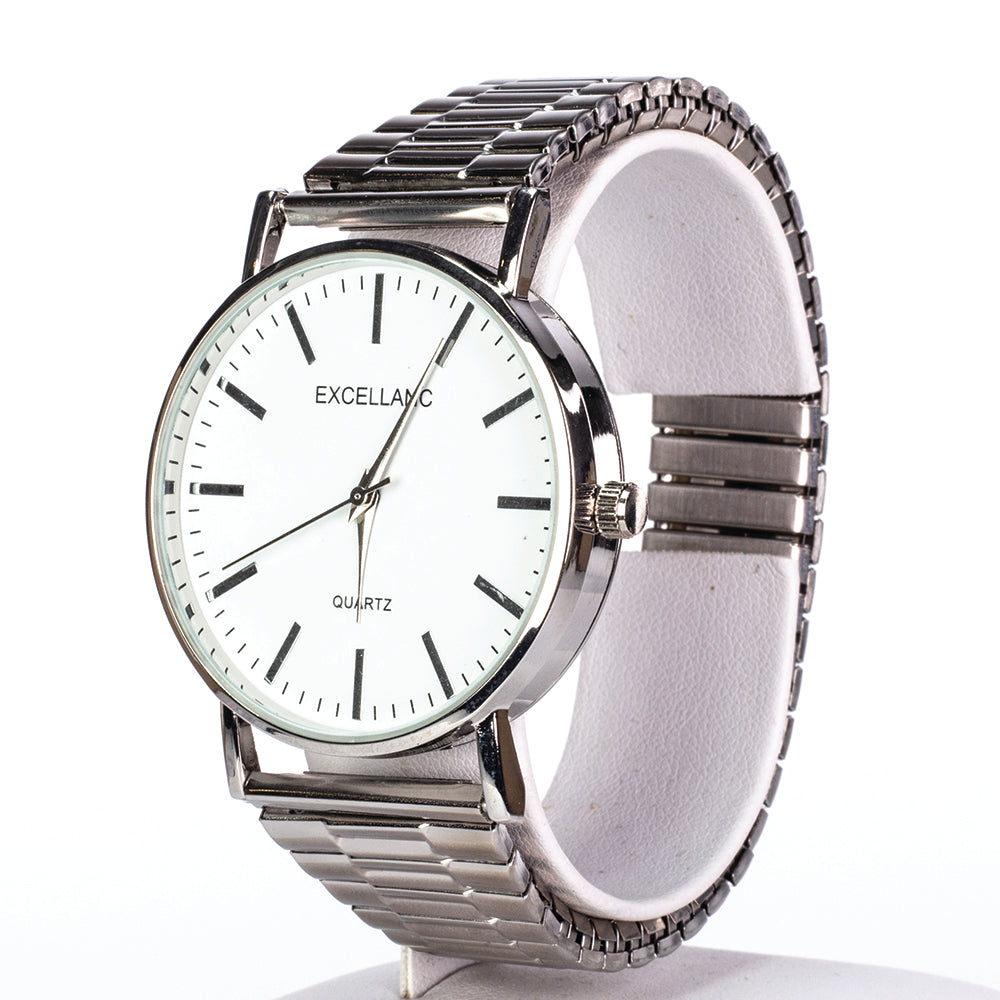 Dámské hodinky Excellanc stříbrné barvy s řemínkem z nerezové oceli.