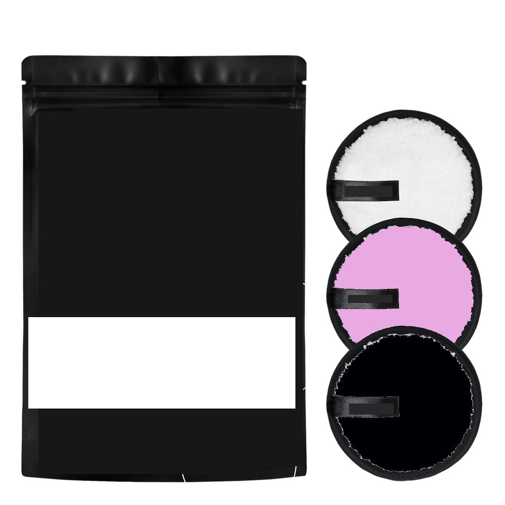 Omyvatelné textilní tamponky na make-up a obličej s dárkovou čelenkou a taštičkou 2 