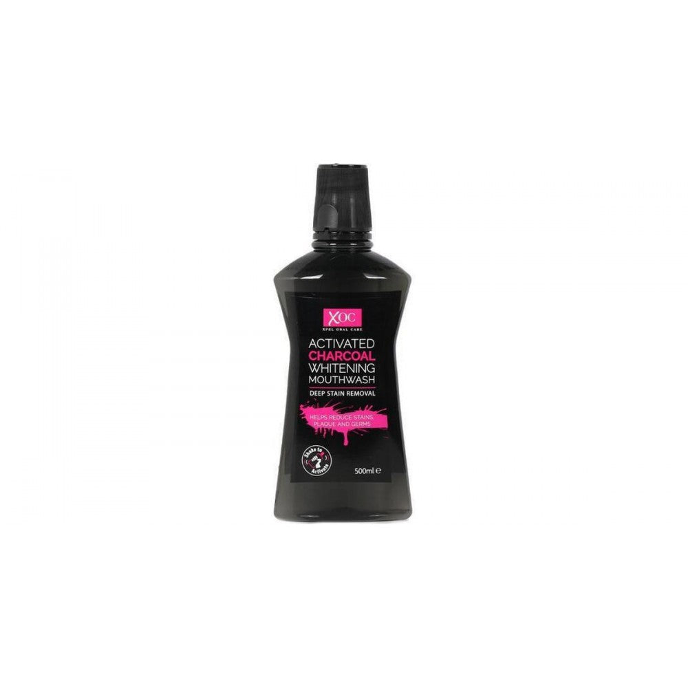 XOC Ústní voda na bělení zubů s aktivním uhlím 1 