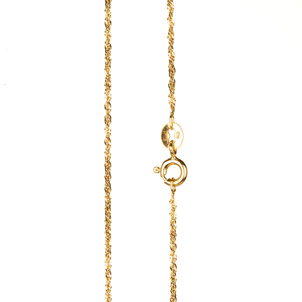 14K Zlatý Náhrdelník  přibližná hmotnost: 1.3 gramů ( Náhrdelník ) 2 