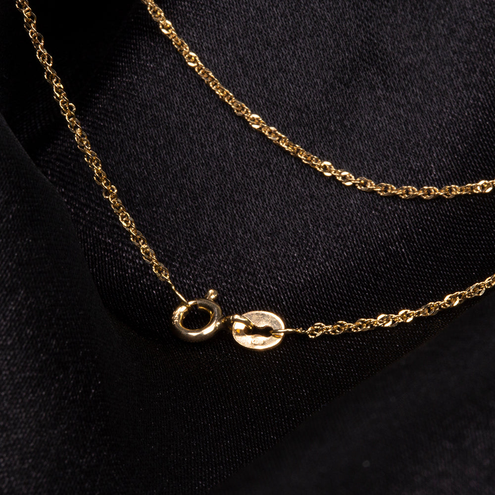 14K Zlatý Náhrdelník  přibližná hmotnost: 1.3 gramů ( Náhrdelník ) 4 