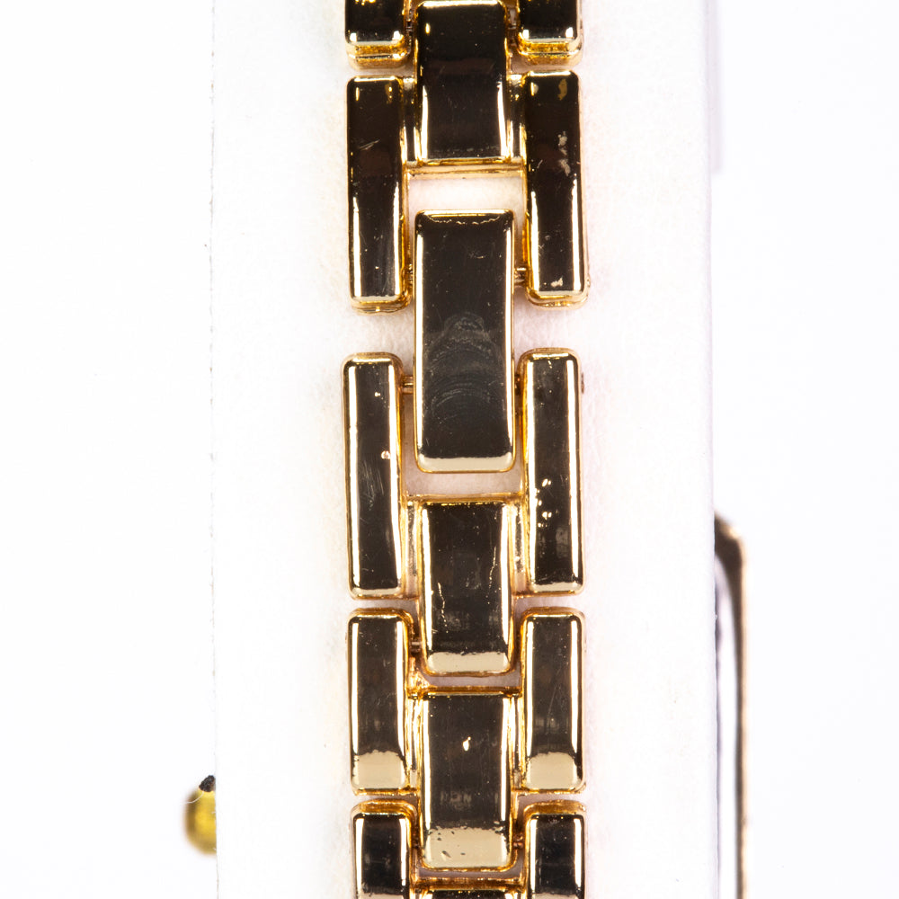 Pozlacená slitina - Hodinky se Smaragdem - Karátové číslo: 0.01.