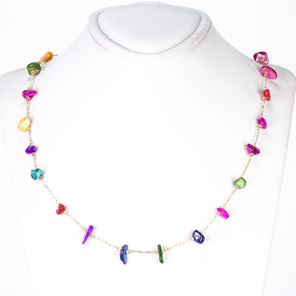 Pozlacená slitina - Sada se Skleněná Perla - Karátové číslo: 1.65. přibližná hmotnost: 0.33 gramů 2 