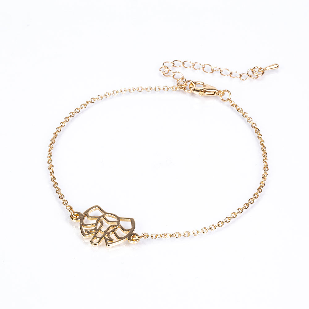 Pozlacená Slitinová Sada ( Náhrdelník+Náramek )