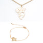 Pozlacená Slitinová Sada ( Náhrdelník+Náramek )