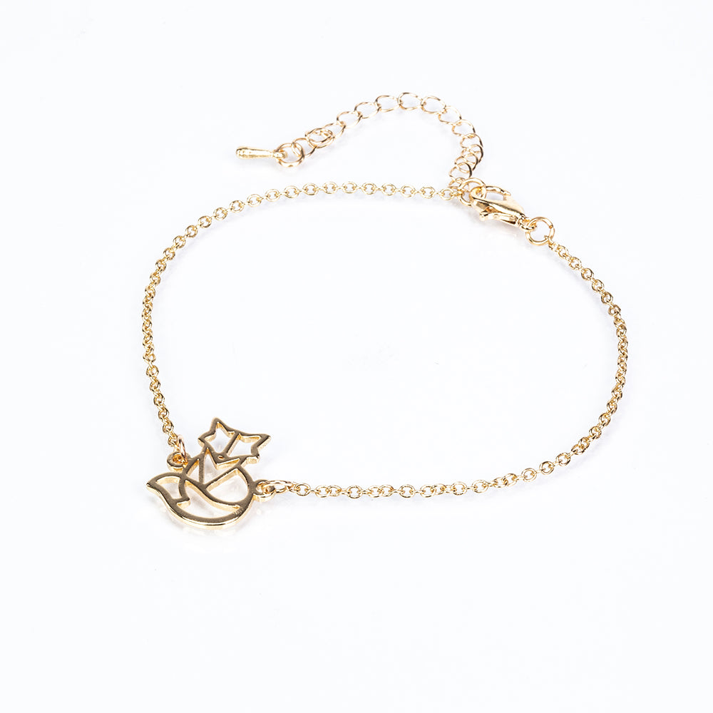 Pozlacená Slitinová Sada ( Náhrdelník+Náramek )