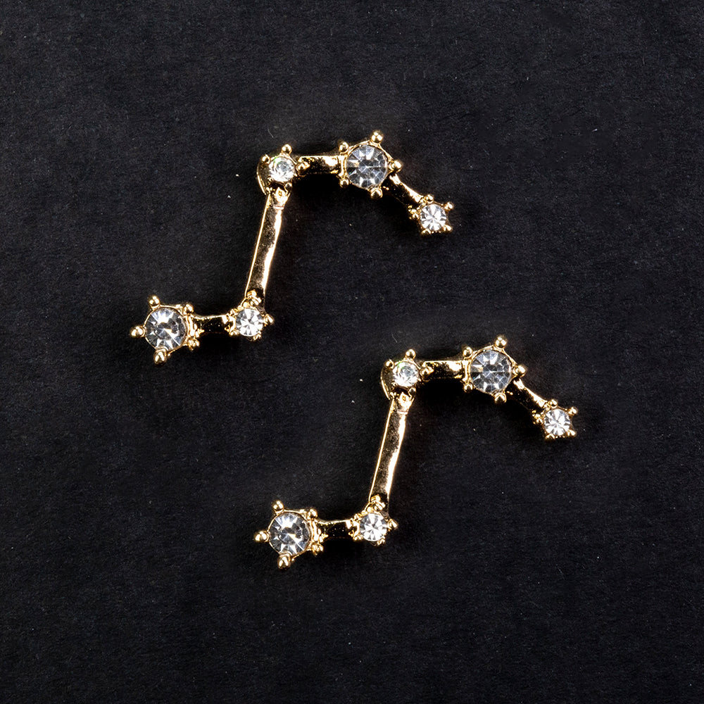 Beran Pozlacené Slitinové Náušnice s Bílým Emporia® Křišťálem 2 