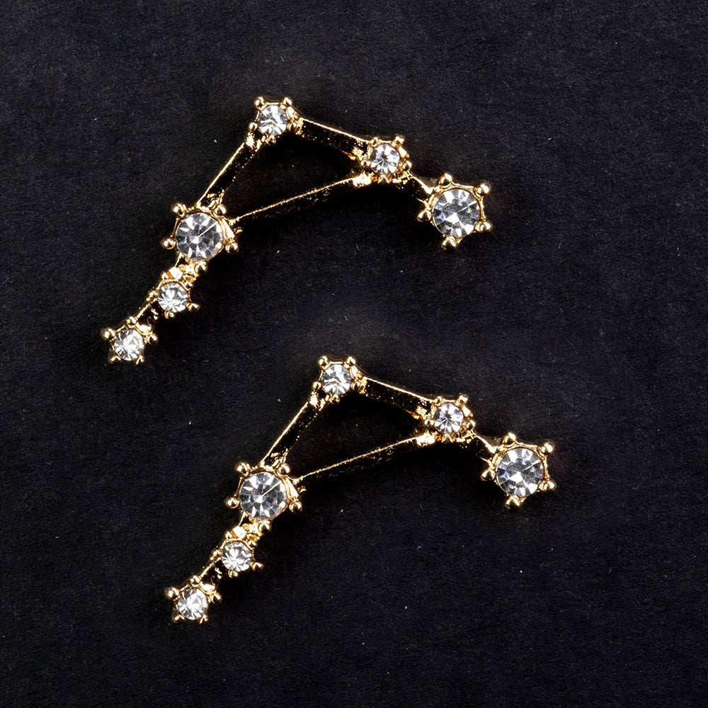 Váha Pozlacené Slitinové Náušnice s Bílým Emporia® Křišťálem