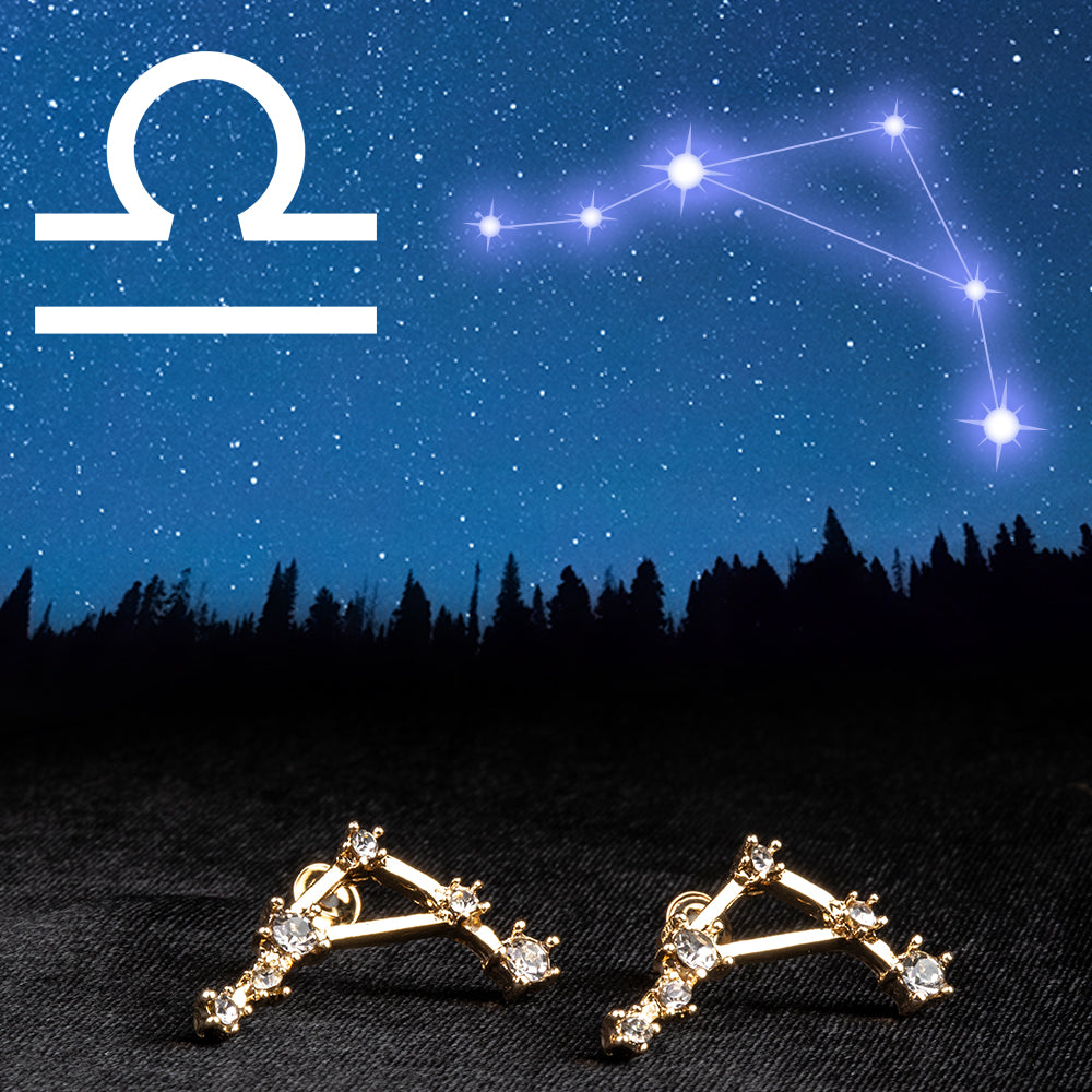 Váha Pozlacené Slitinové Náušnice s Bílým Emporia® Křišťálem 1 