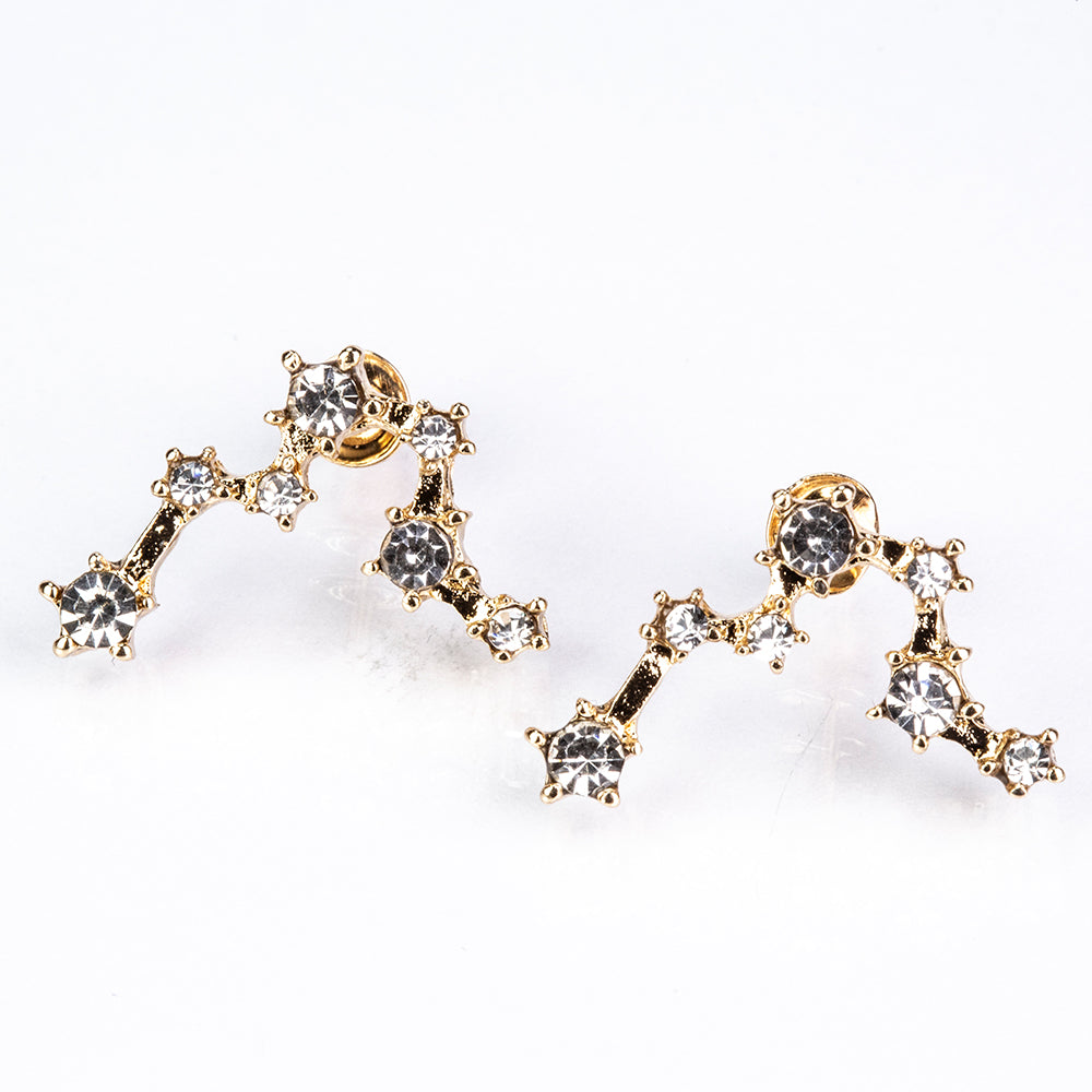 Ryby Pozlacené Slitinové Náušnice s Bílým Emporia® Křišťálem 4 