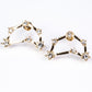 Kozoroh Pozlacené Slitinové Náušnice s Bílým Emporia® Křišťálem