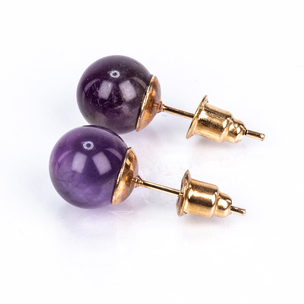 Pozlacená slitina - Sada s Červeným Achátem a Ametystem - Karátové číslo: 200. přibližná hmotnost: 80 gramů ( Náhrdelník+Náušnice+Náramek )