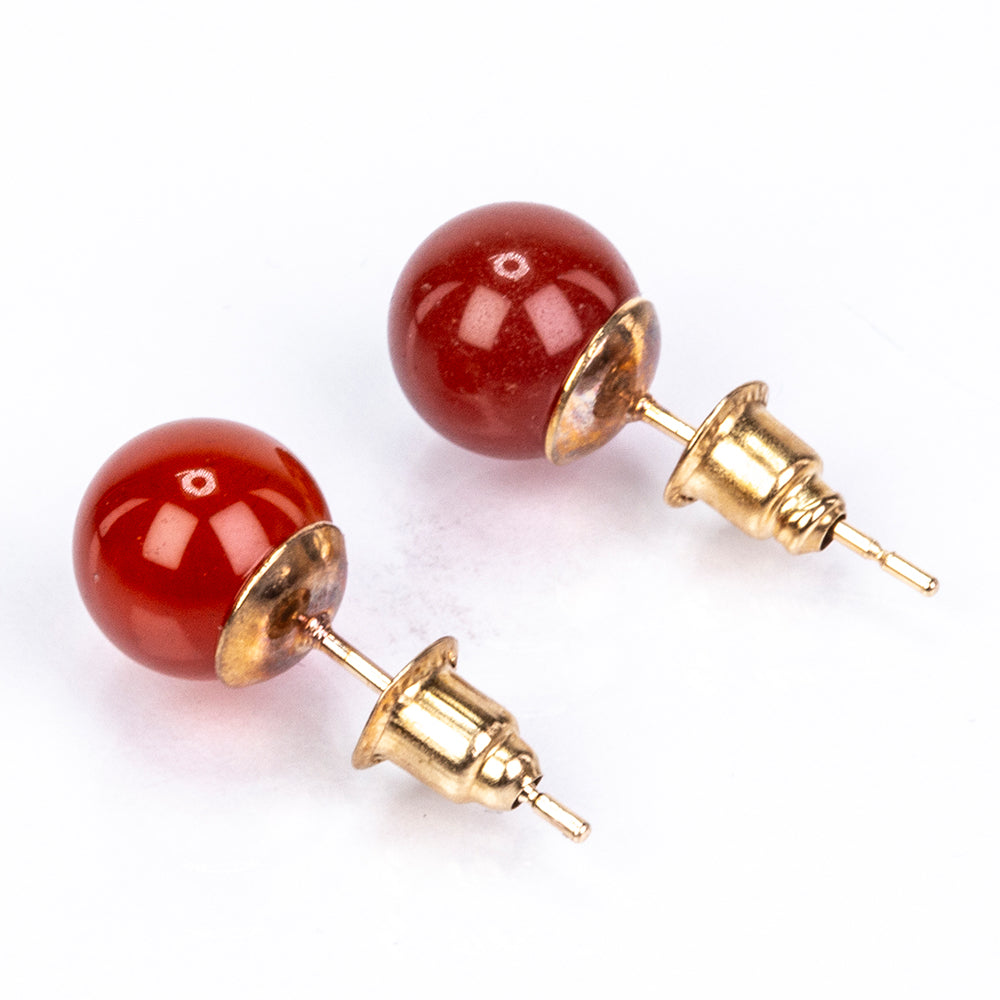 Pozlacená slitina - Sada s Červeným Achátem a Ametystem - Karátové číslo: 200. přibližná hmotnost: 80 gramů ( Náhrdelník+Náušnice+Náramek ) 9 