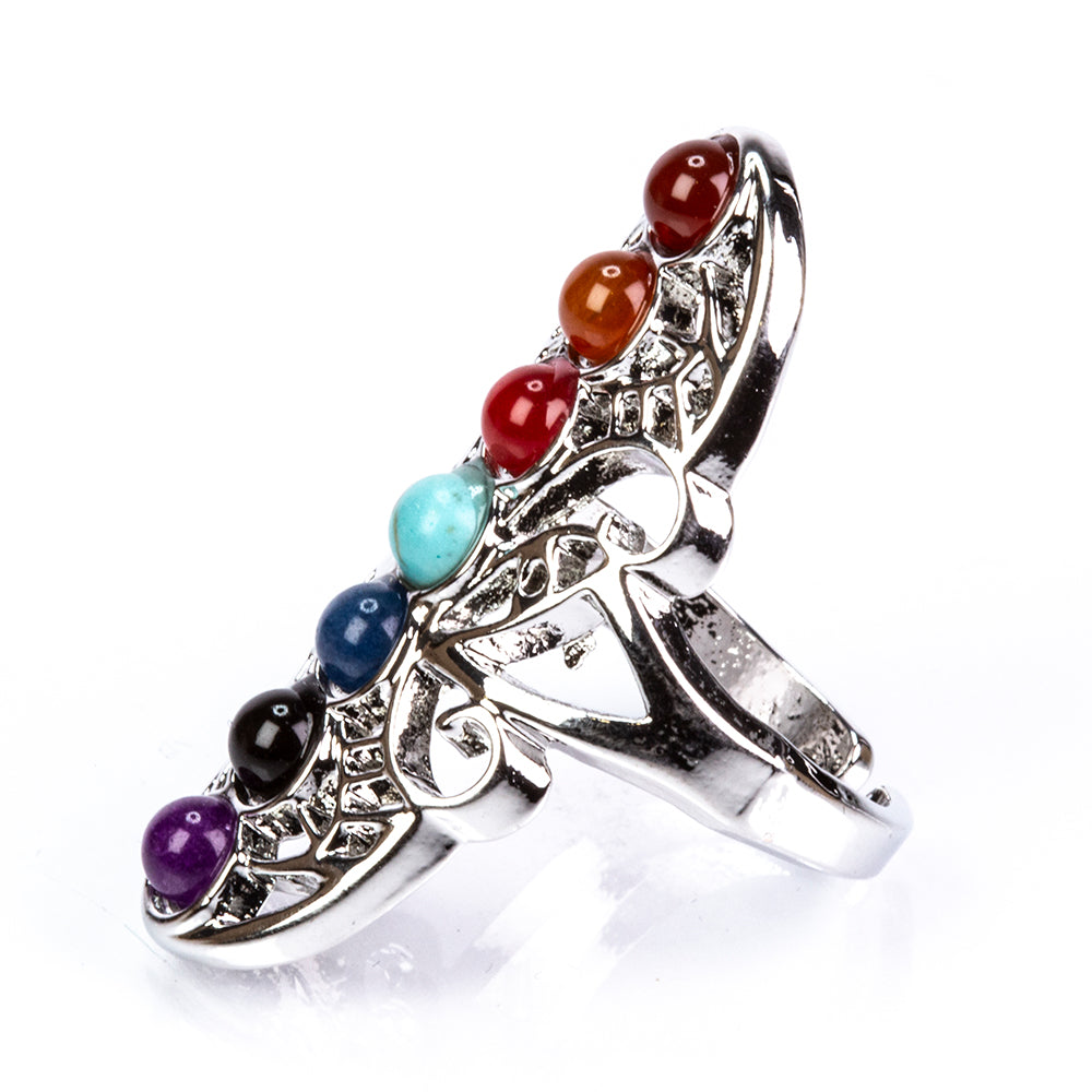 Pozlacená Slitinová Sada s Červeným Achátem a Ametystem ( Náhrdelník+Prsten+Přívěsek )