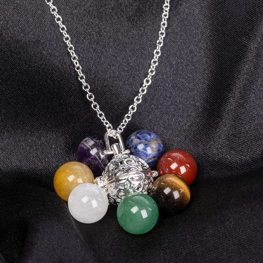 Pozlacená slitina - Náhrdelník s Ametystem a Lapisem Lazuli - Karátové číslo: 55.8. přibližná hmotnost: 26.67 gramů ( Náhrdelník+Přívěsek ) 6 