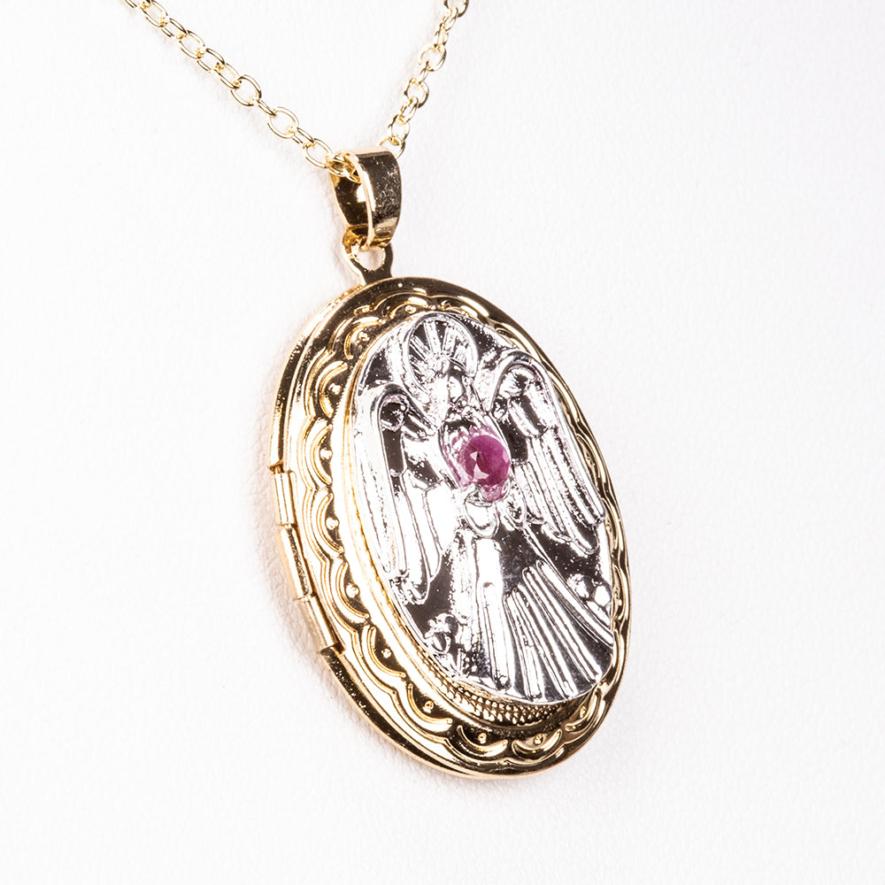 Náhrdelník s medailonkem andělského ochránce