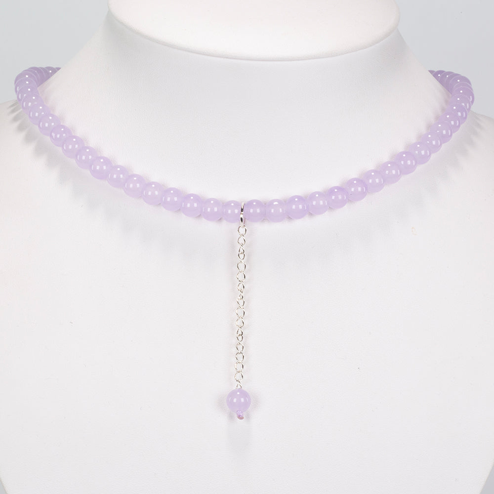 Stříbro 925/1000 - Náhrdelník s jadeitem - Karátové číslo: 70.56. přibližná hmotnost: 8 gramů 1 