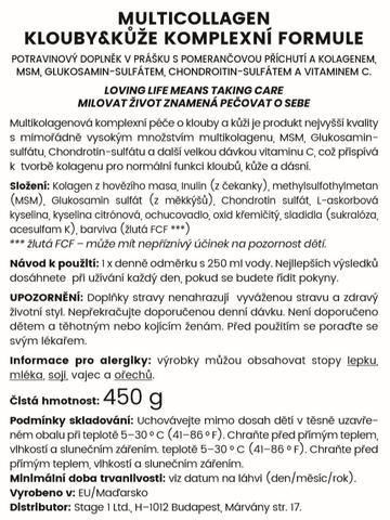 Prémiový MultiCollagen Kolagenový Prášek 450g 3 
