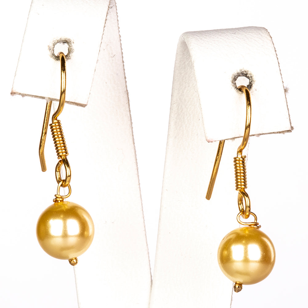 Pozlacené Stříbro 925/1000 - Sada s Perleťová mušle - Karátové číslo: 325.23. přibližná hmotnost: 67.24 gramů ( Náušnice+Náramek )