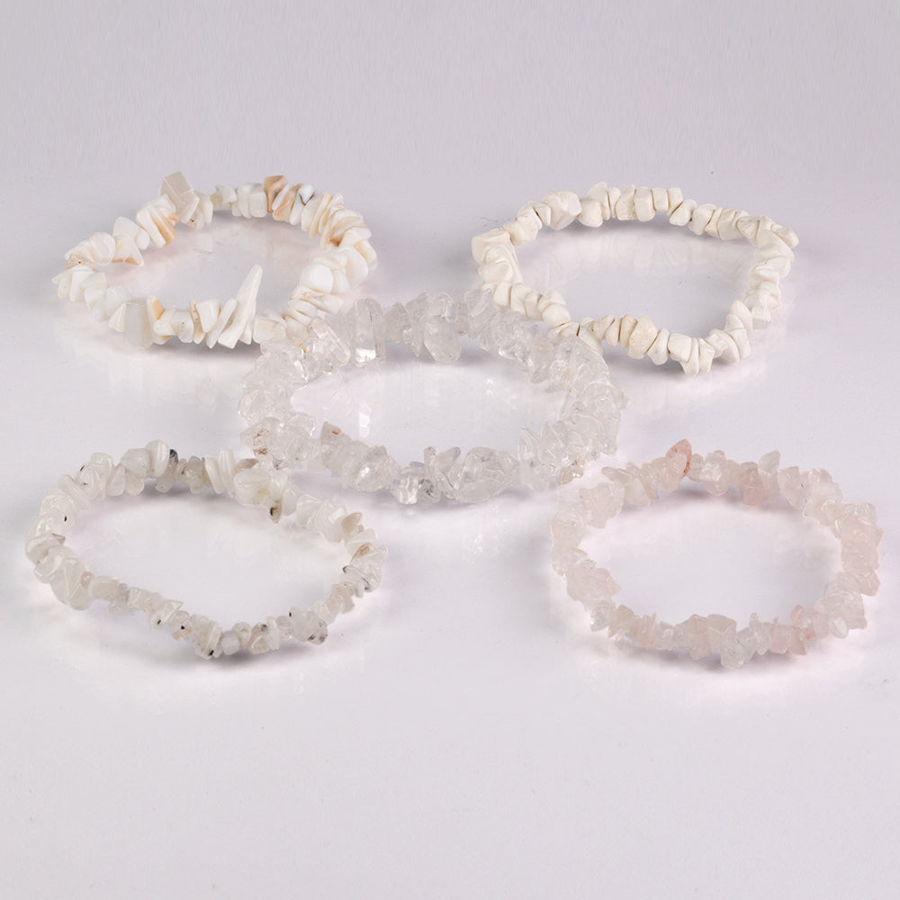 Nugetová Sada s Červeným Granátem a Duhovým Měsíčním Kamenem - Karátové číslo: 1113.36. přibližná hmotnost: 222.67 gramů ( Náramek ) 10 
