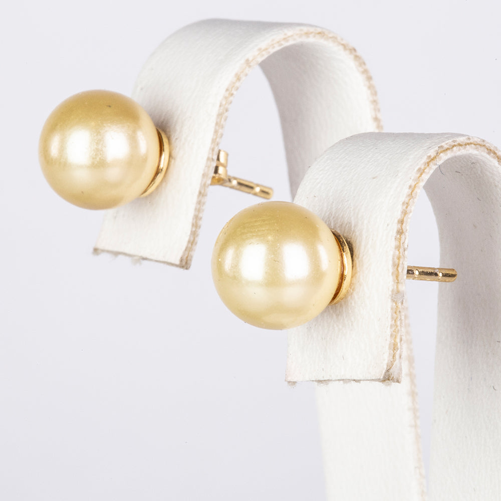 Pozlacené Stříbro 925/1000 - Sada s Jihomořskou Zlatou Perlou - Karátové číslo: 473.5. přibližná hmotnost: 95.36 gramů ( Náhrdelník+Náušnice+Náramek ) 2 