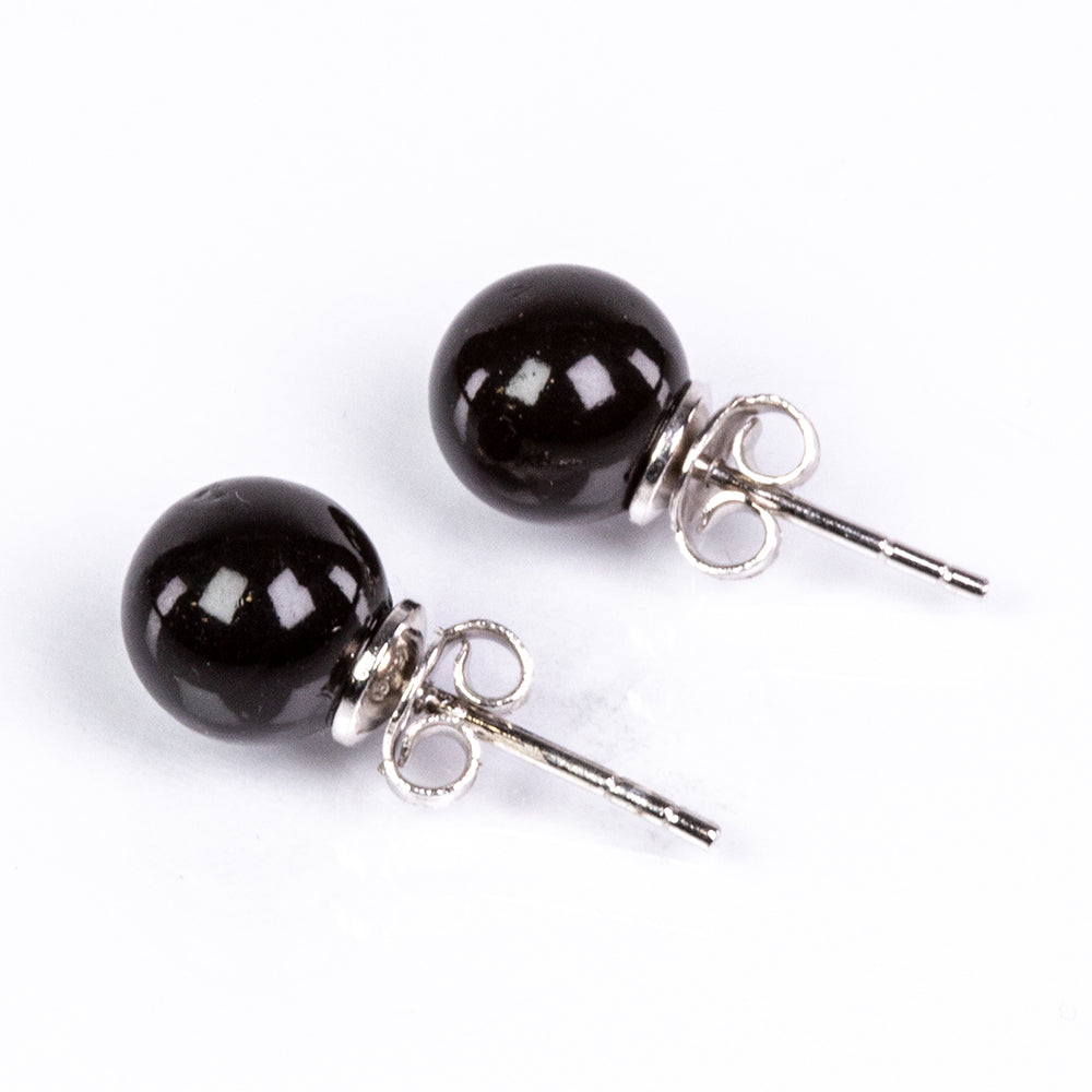 Stříbro 925/1000 - Sada s Černou Sladkovodní Perlou - Karátové číslo: 473.95. přibližná hmotnost: 95.45 gramů ( Náhrdelník+Náušnice+Náramek ) 4 