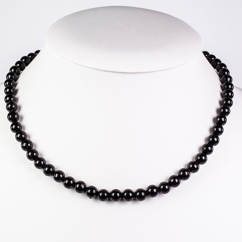 Stříbro 925/1000 - Sada s Černou Sladkovodní Perlou - Karátové číslo: 473.95. přibližná hmotnost: 95.45 gramů ( Náhrdelník+Náušnice+Náramek )